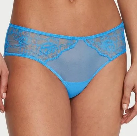 Victoria's Secret Panty Cheeky No Back Azul - Picture 1 of 9